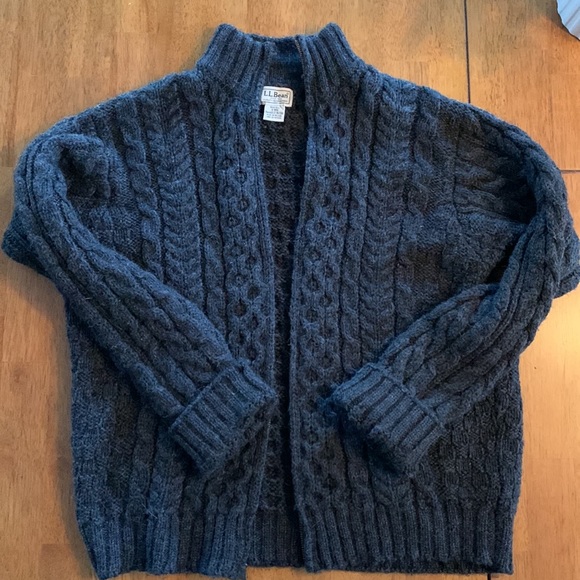 LL Bean Irish Fisherman Sweater - Picture 6 of 9